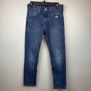Levis 502 Jeans Mens 29x30 Blue Taper Fit Stretch Denim Medium‎ Wash Casual